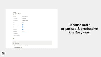 Notion Daily Log Journal Template gallery image