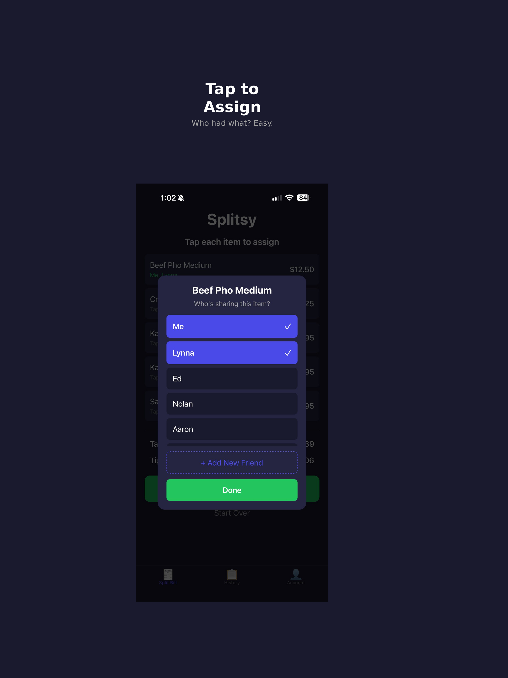 Splitsy: Let AI split the bill for you gallery image