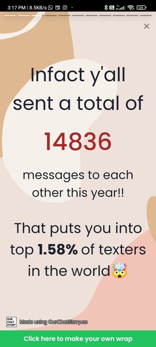 WhatsApp Wrapped by OurChatStory.co gallery image