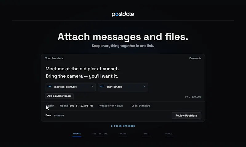 Postdate screenshot 3
