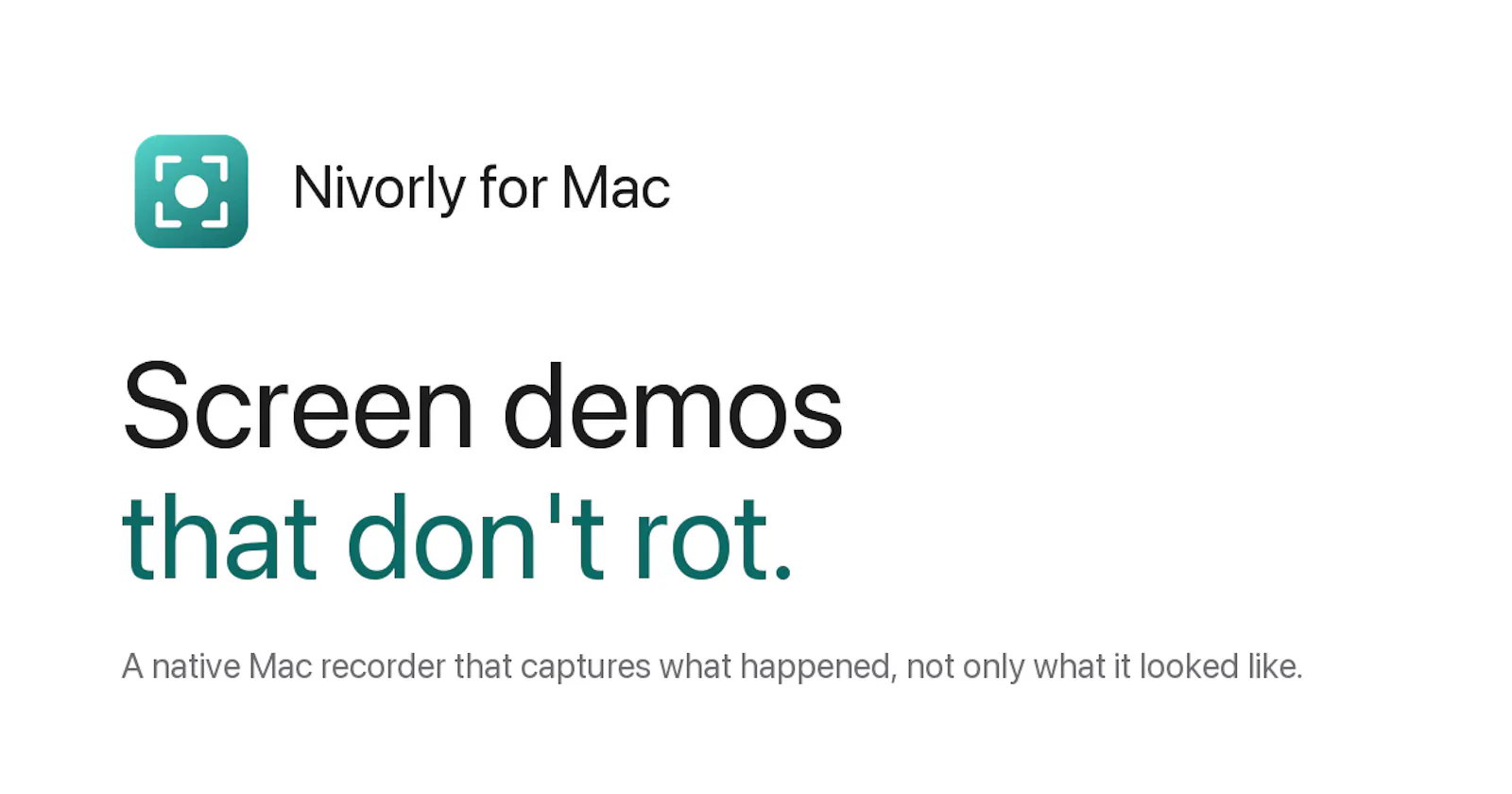 Nivorly - Mac screen recorder screenshot 1