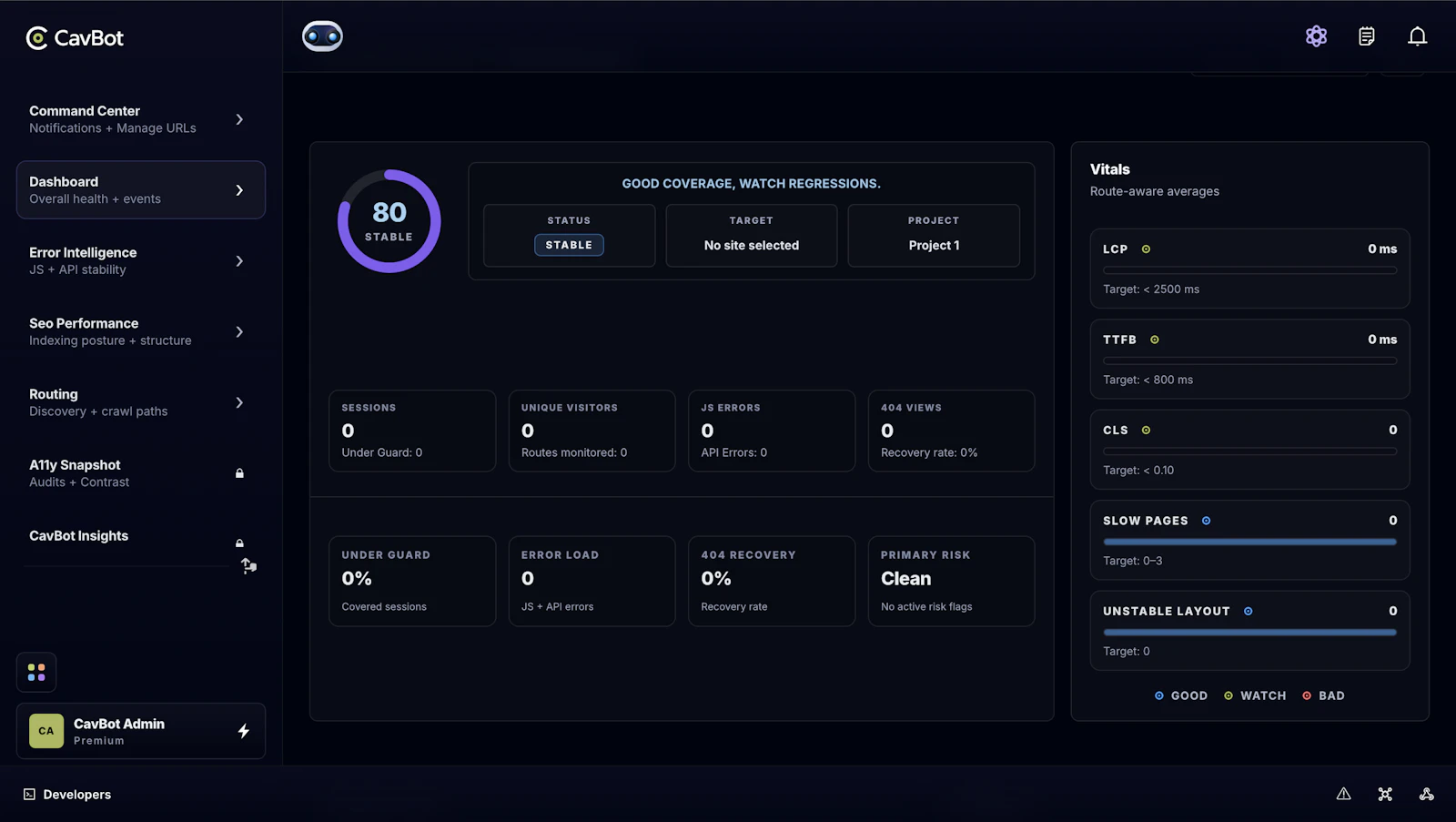 CavBot screenshot 4
