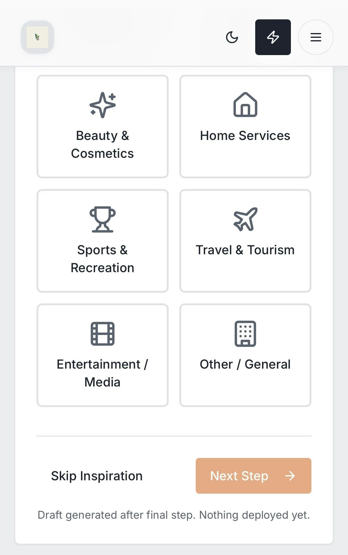 One Click Website Design Factory gallery image