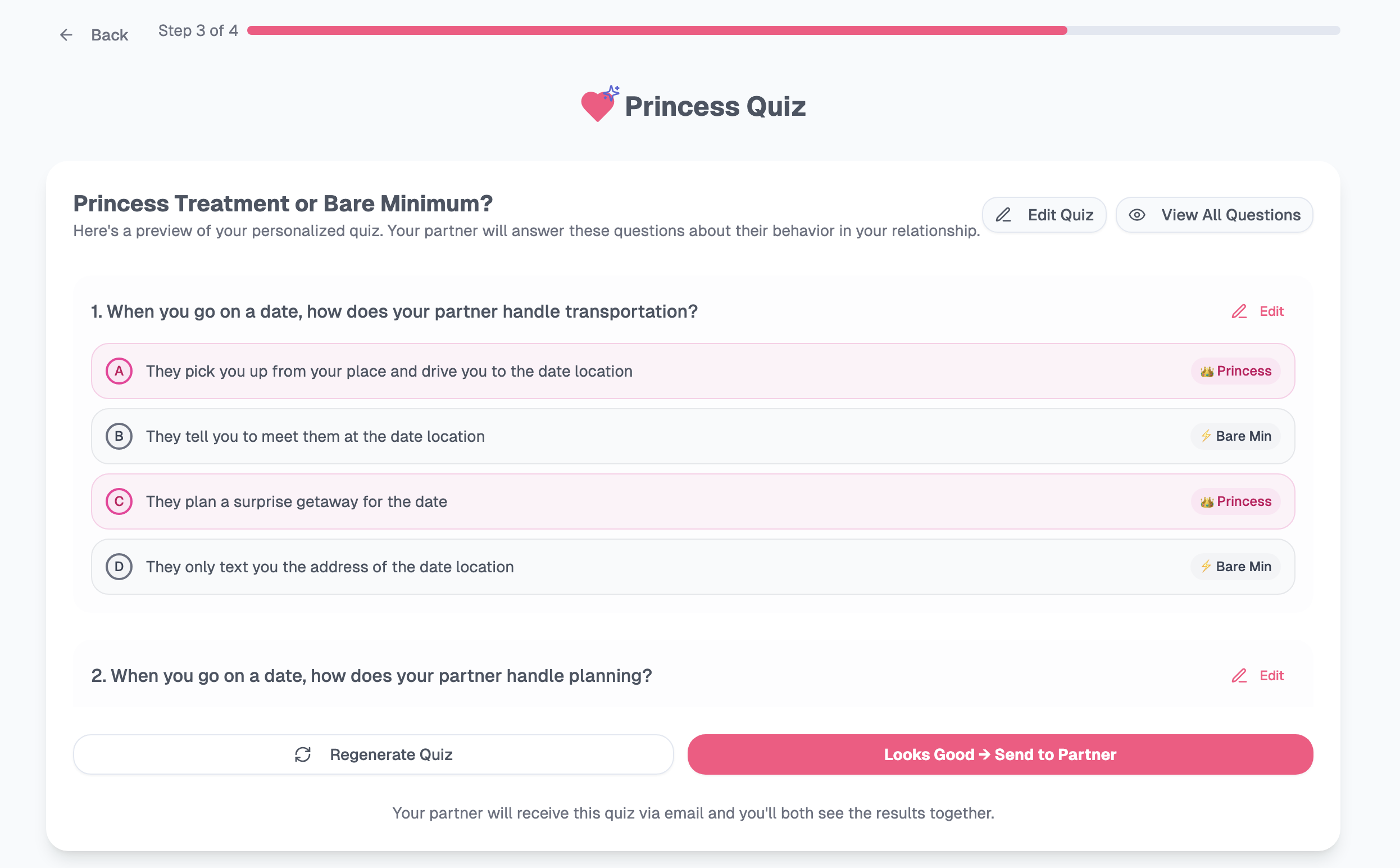 Principessa vs Minimo indispensabile - Scopri: trattamento principessa o solo minimo indispensabile? media 2