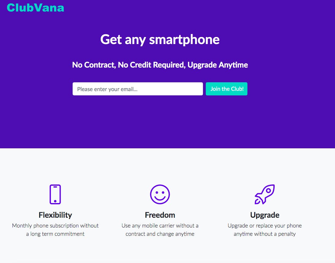 ClubVana Monthly Smartphone Subscription media 1