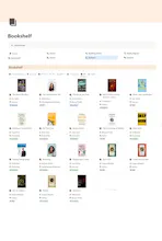 Reading Tracker Notion Template gallery image