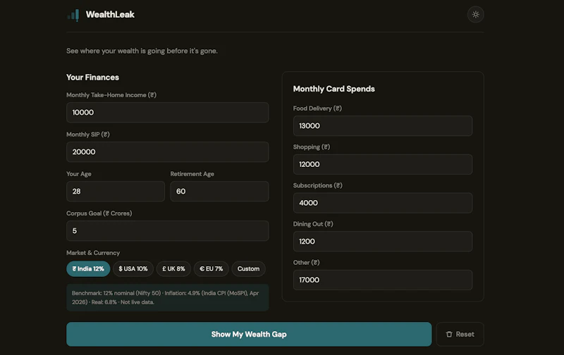 WealthLeak screenshot 2