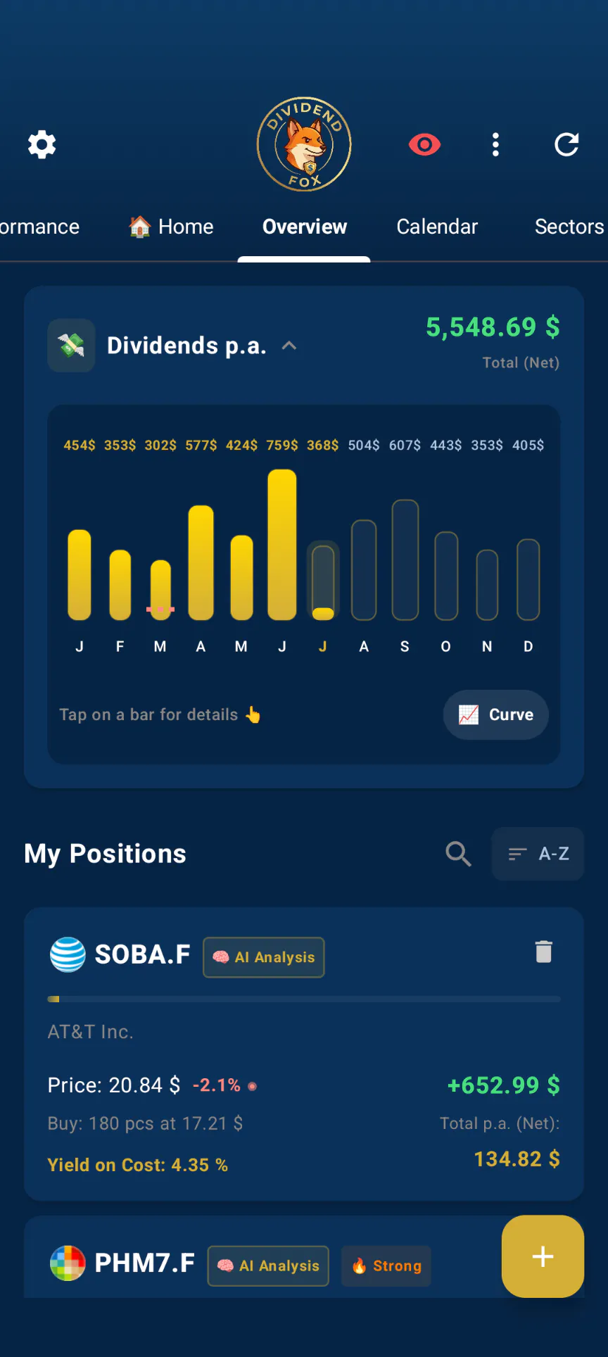 Dividend Fox - your Dividend Tracker gallery image