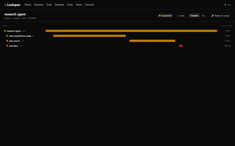 Lookspan screenshot 2