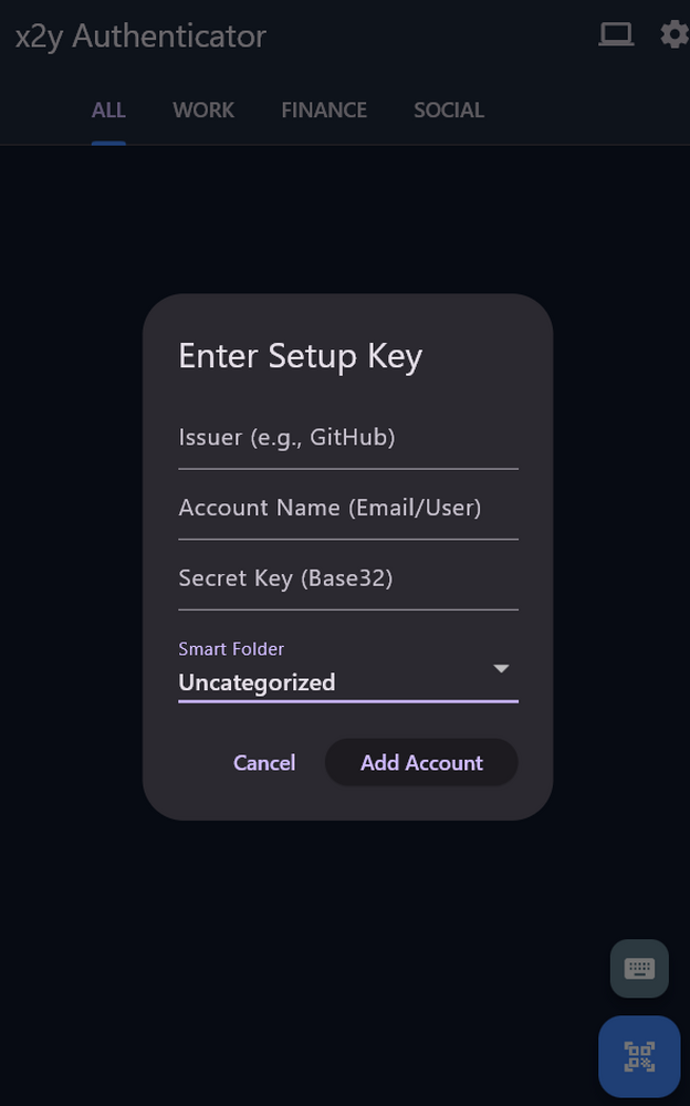 x2y Authenticator gallery image