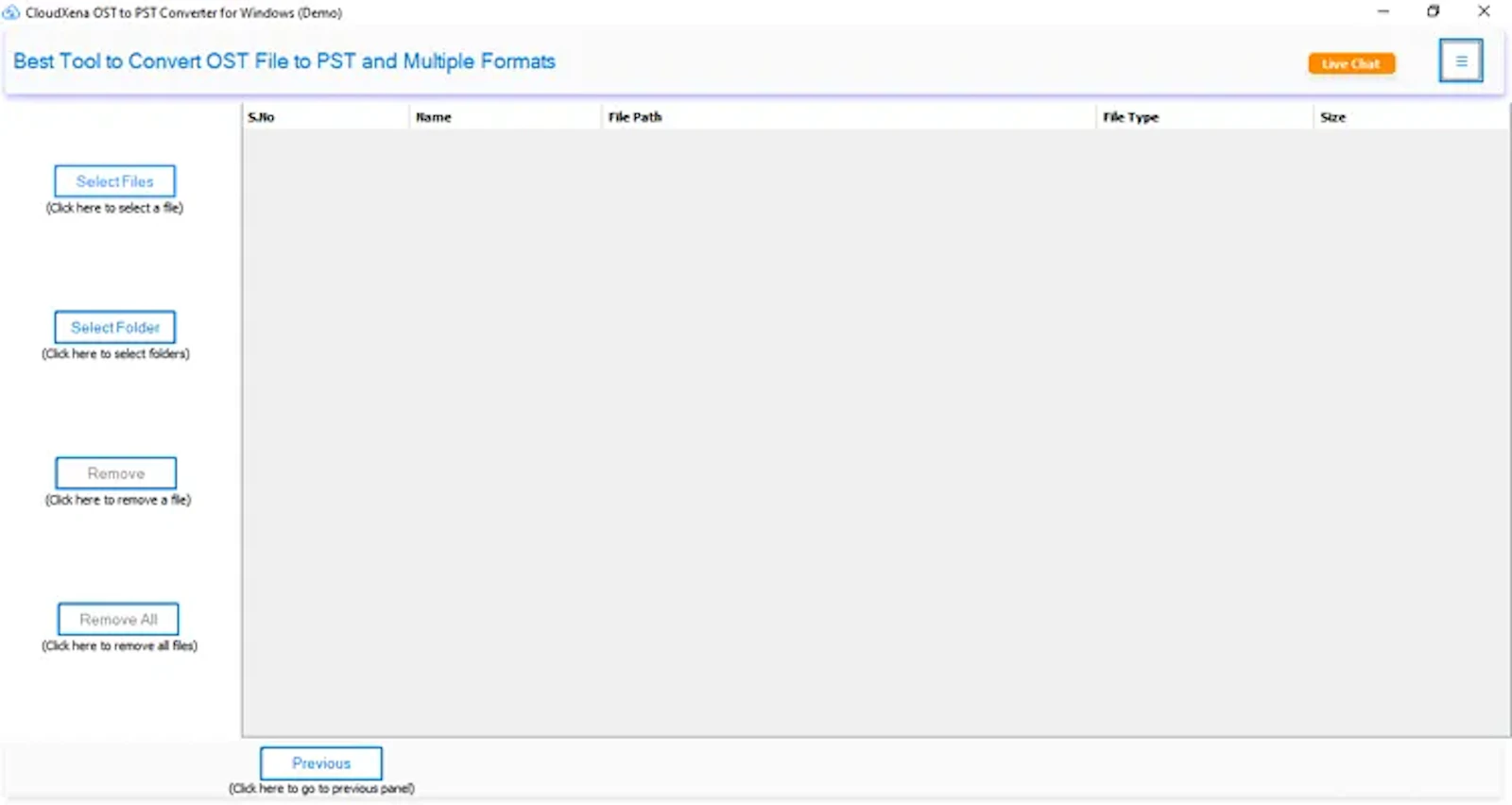 CloudXena OST to Office 365 Tool screenshot 1