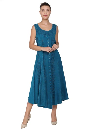 Vestido de resort inspirado em Bali TH-2095 media 1
