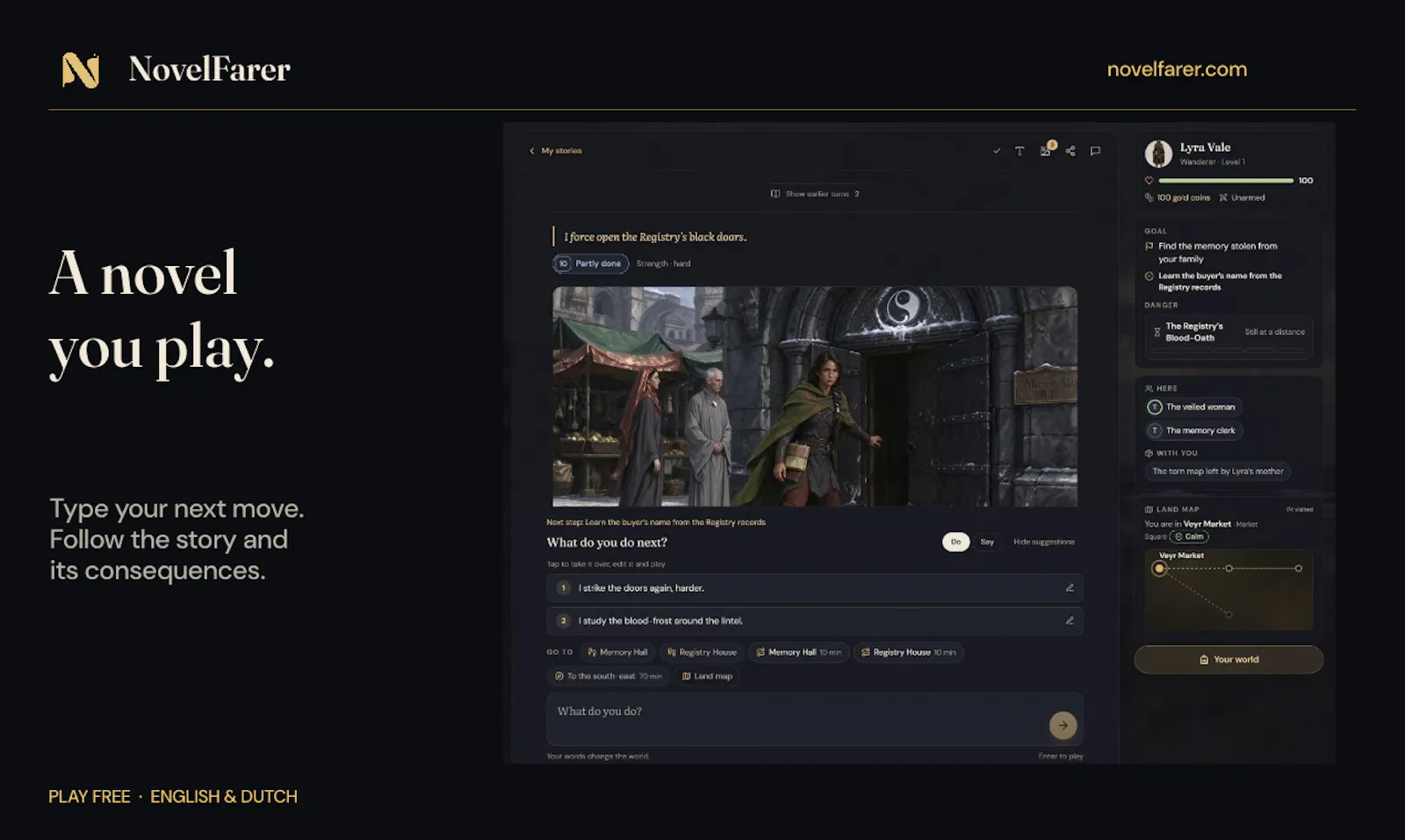 NovelFarer | text RPG screenshot 5