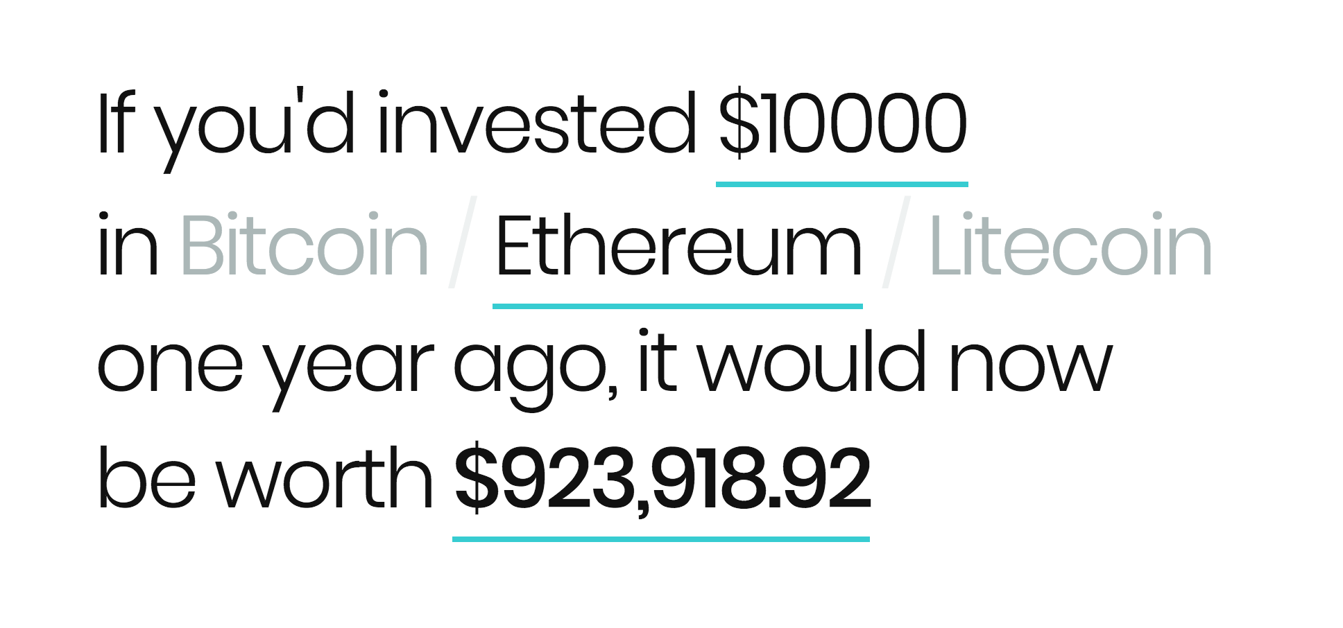 One Year In Crypto gallery image