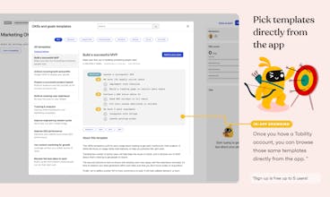 OKRs templates gallery image