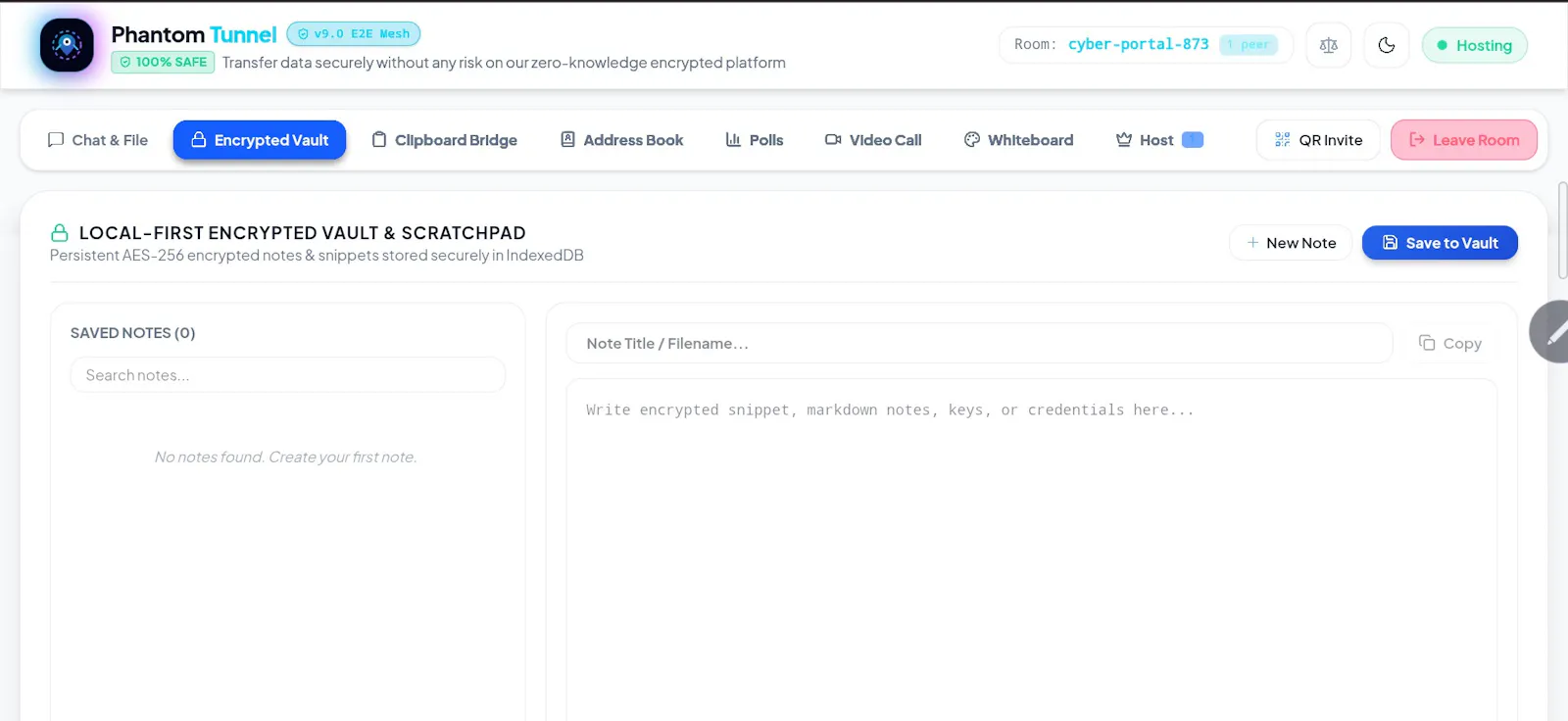 Phantom Tunnel: Zero-Server Workspace screenshot 6