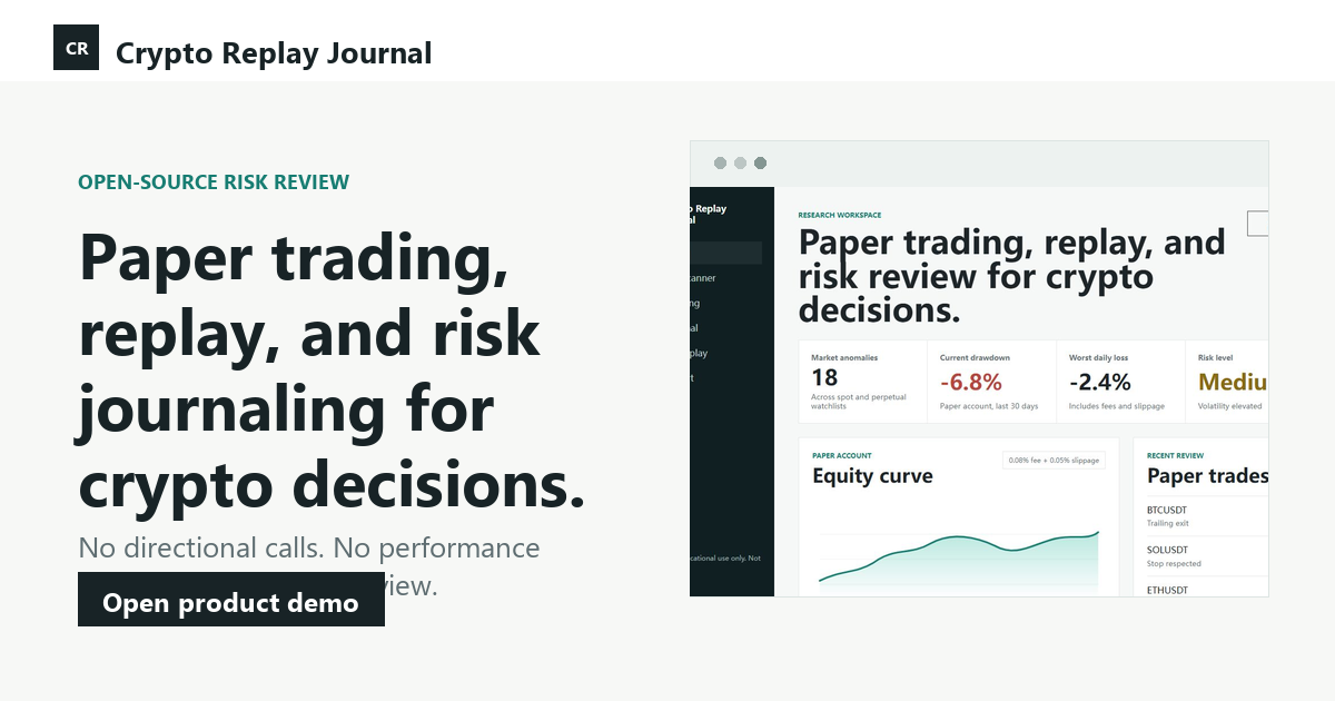 Crypto Replay Journal gallery image