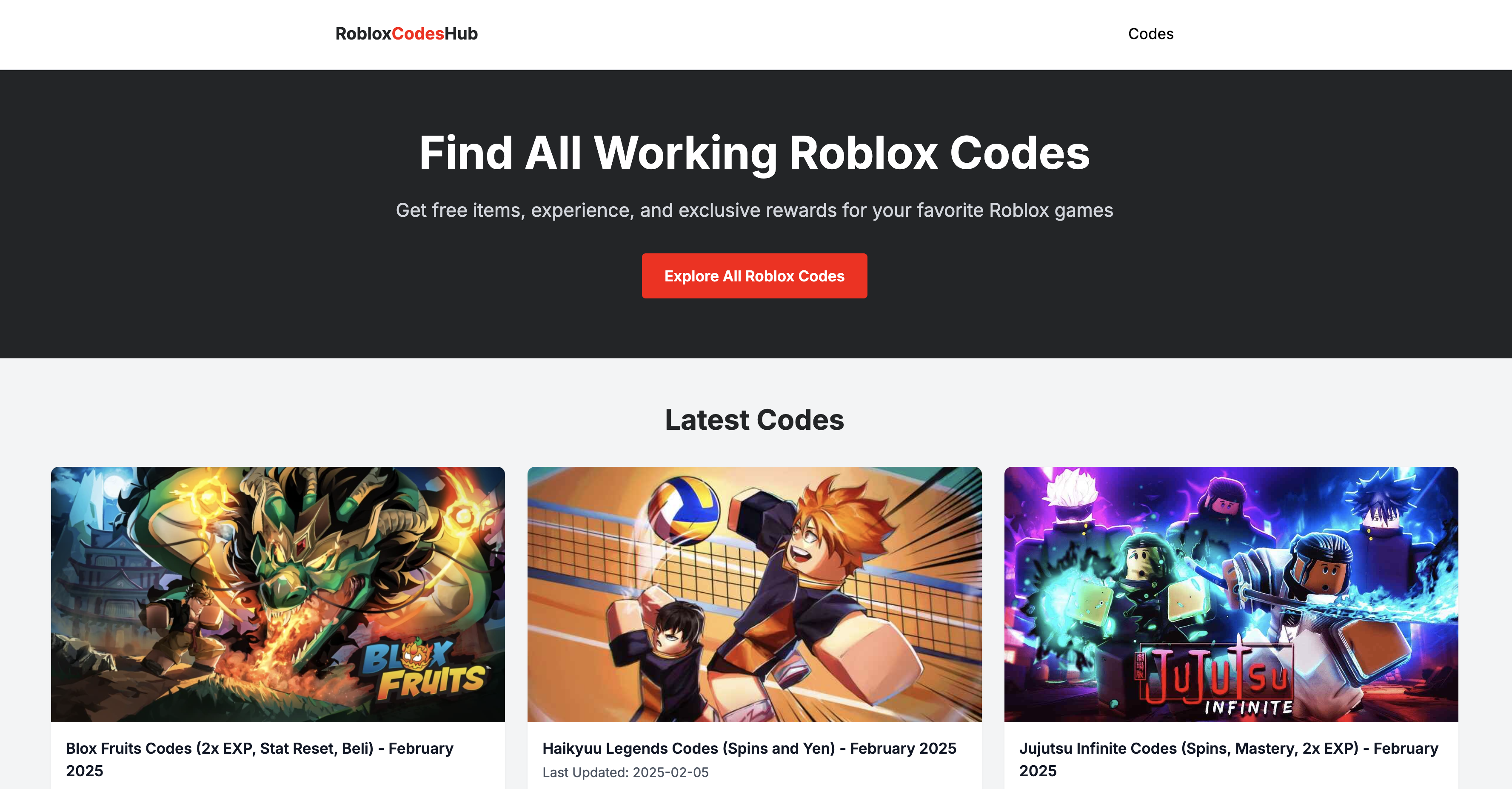 RobloxCodesHub gallery image