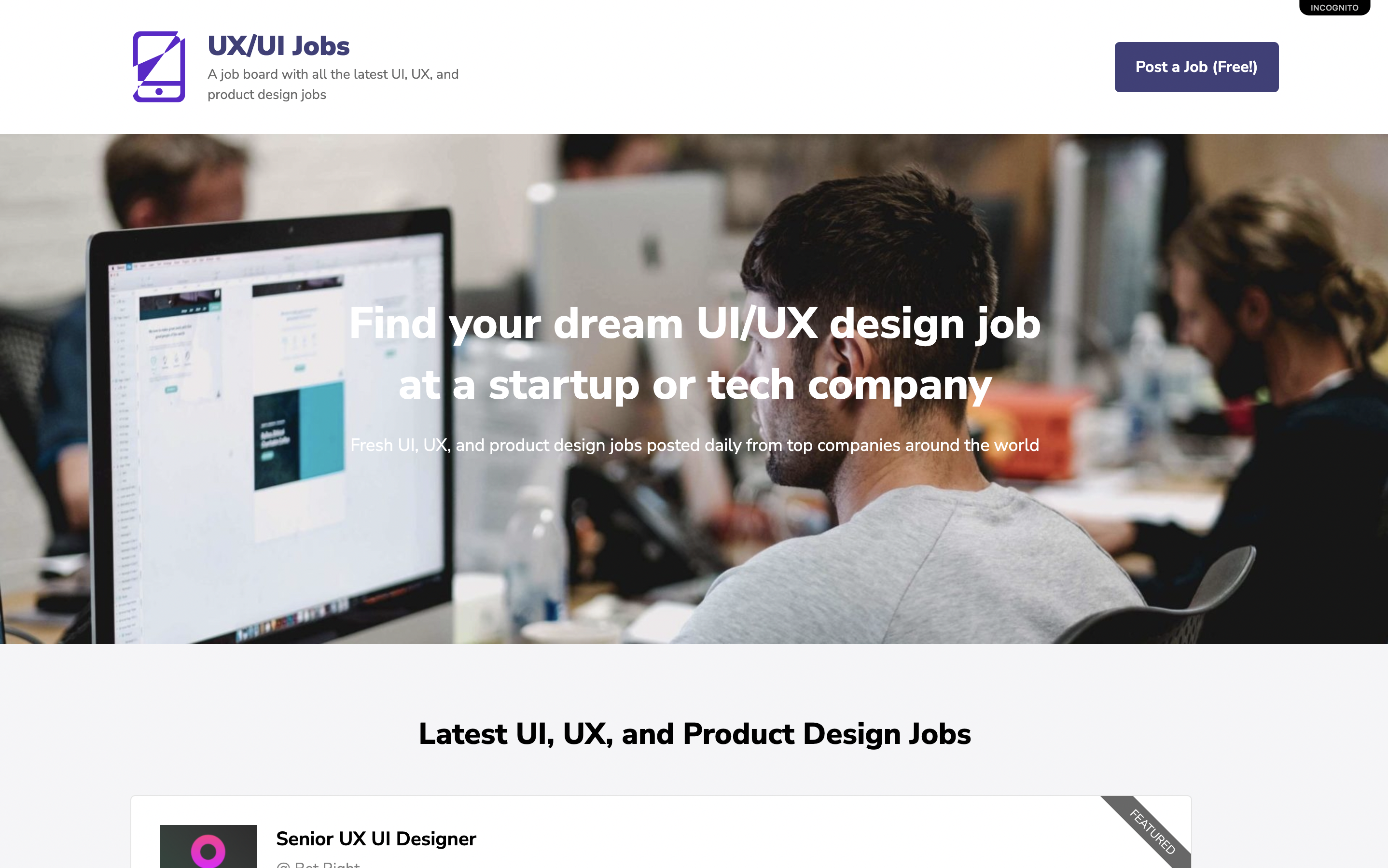 uxuijobs.com - 利用可能な最高のUX/UIジョブをハンドピックしますメディア1