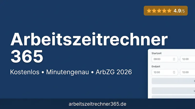 Arbeitszeitrechner 345 screenshot 1