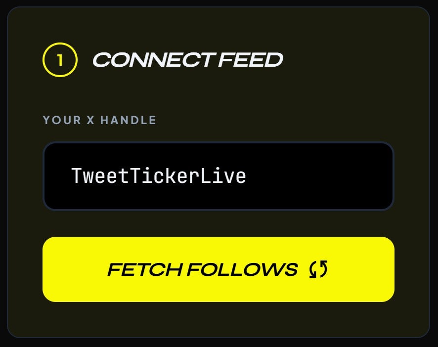 TweetTicker.com gallery image