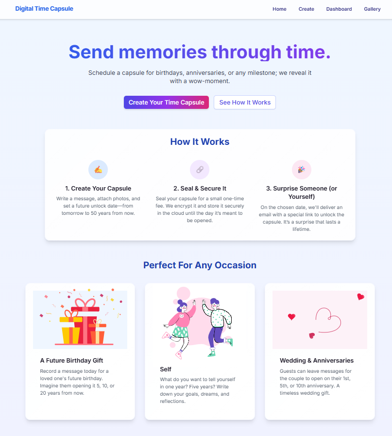 14. Digital Time Capsule