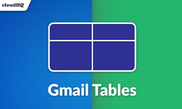 Gmail Tables gallery image