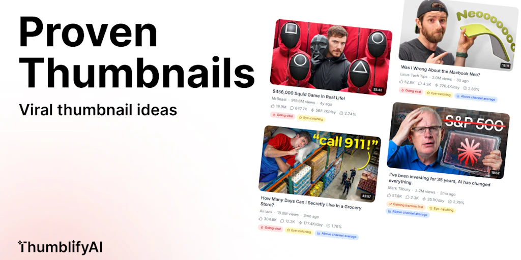 Pro Thumbnail Inspirations