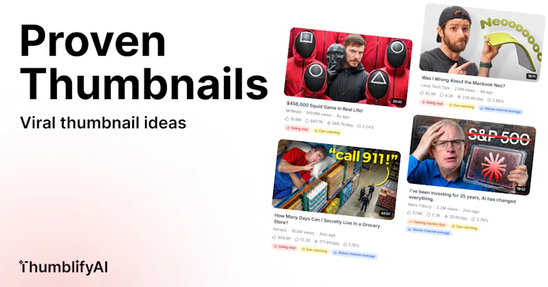 Pro Thumbnail Inspirations screenshot 1