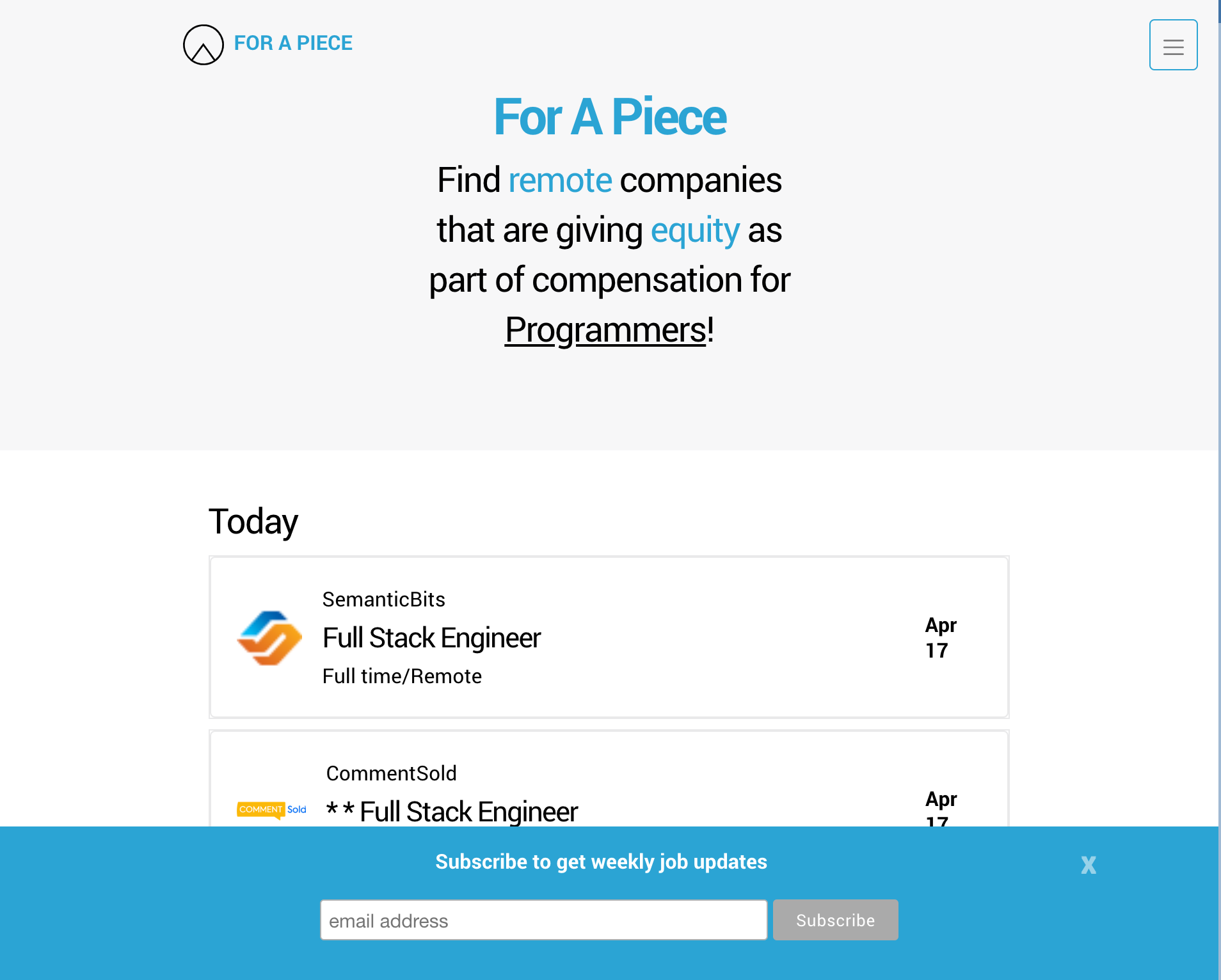 For A Piece gallery image