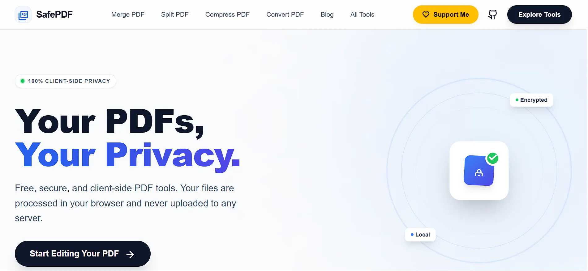 SafePDF 제품 배너