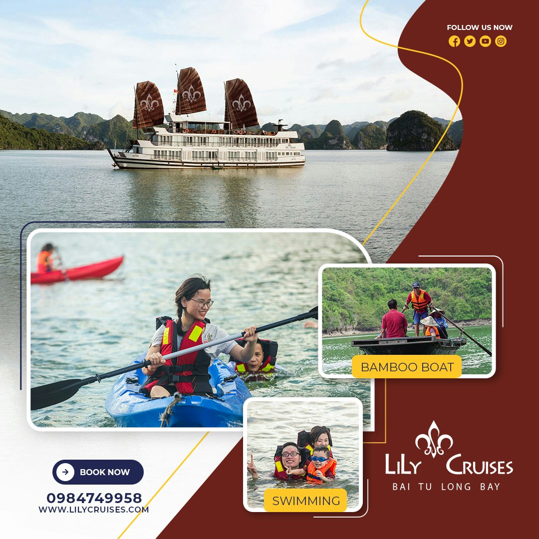 ประสบกับการล่องเรือที่ Ha Long Bay