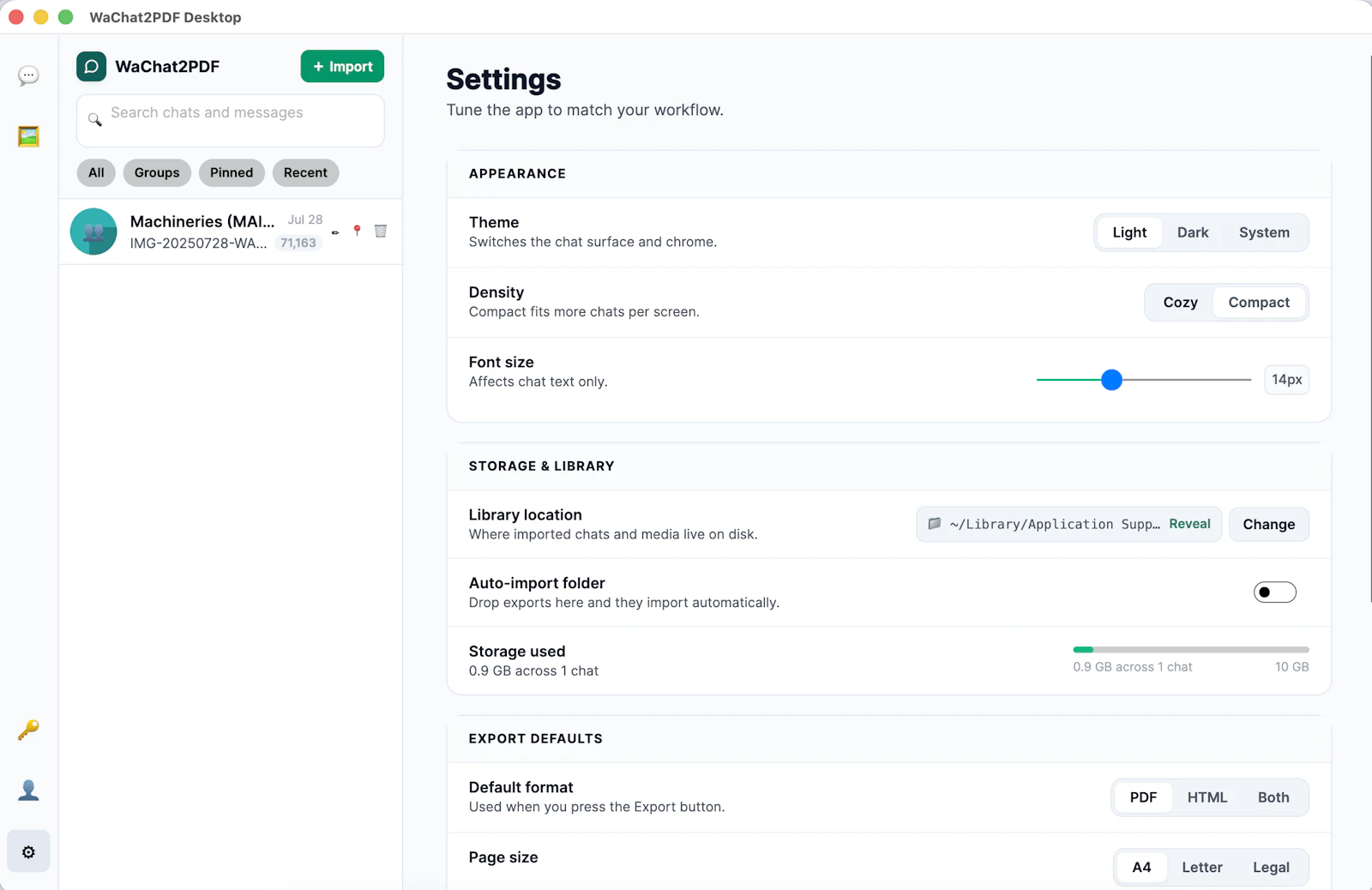 WaChat2PDF screenshot 6