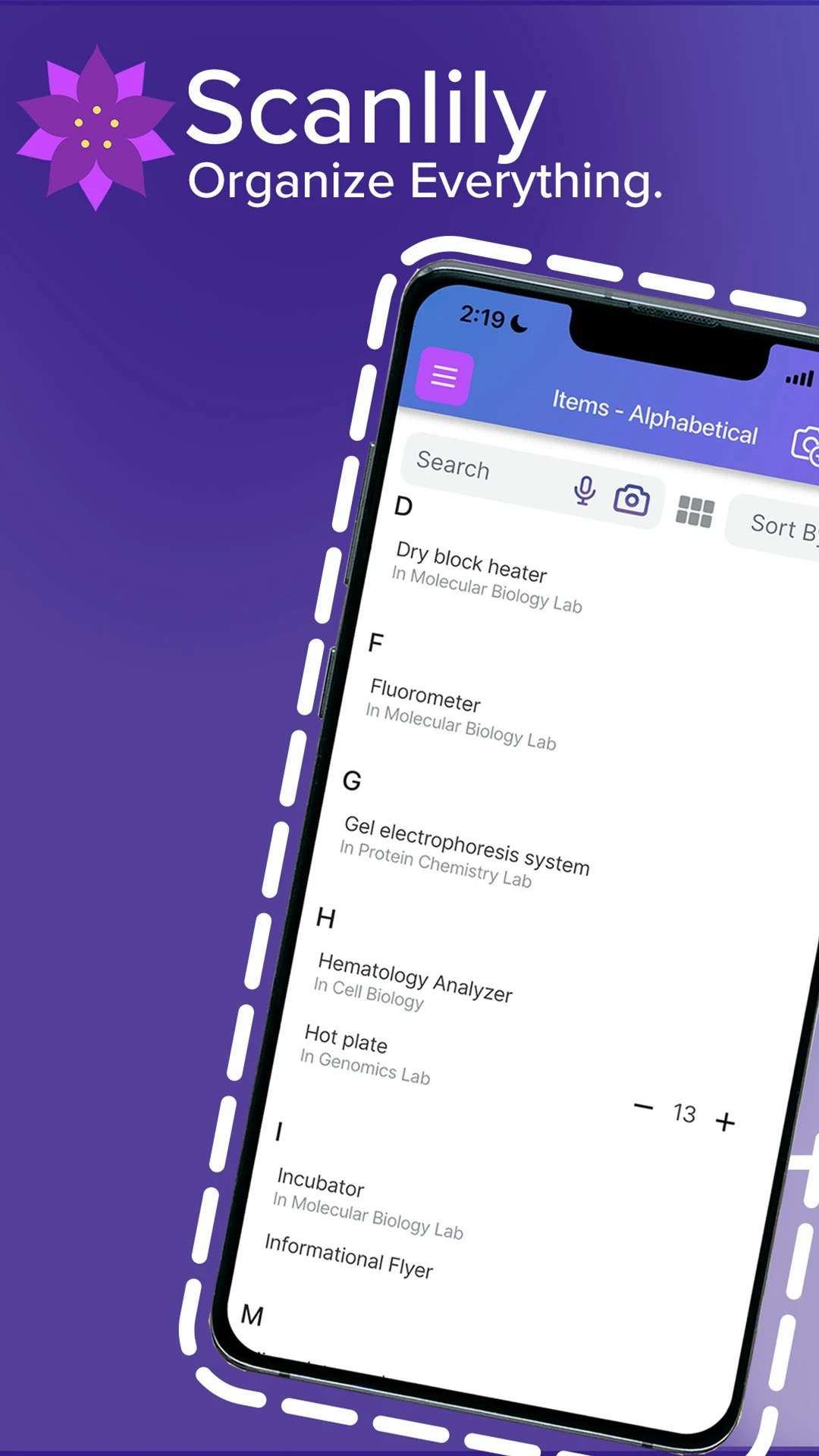 Scanlily - Main product screenshot demonstrating key features and user interface