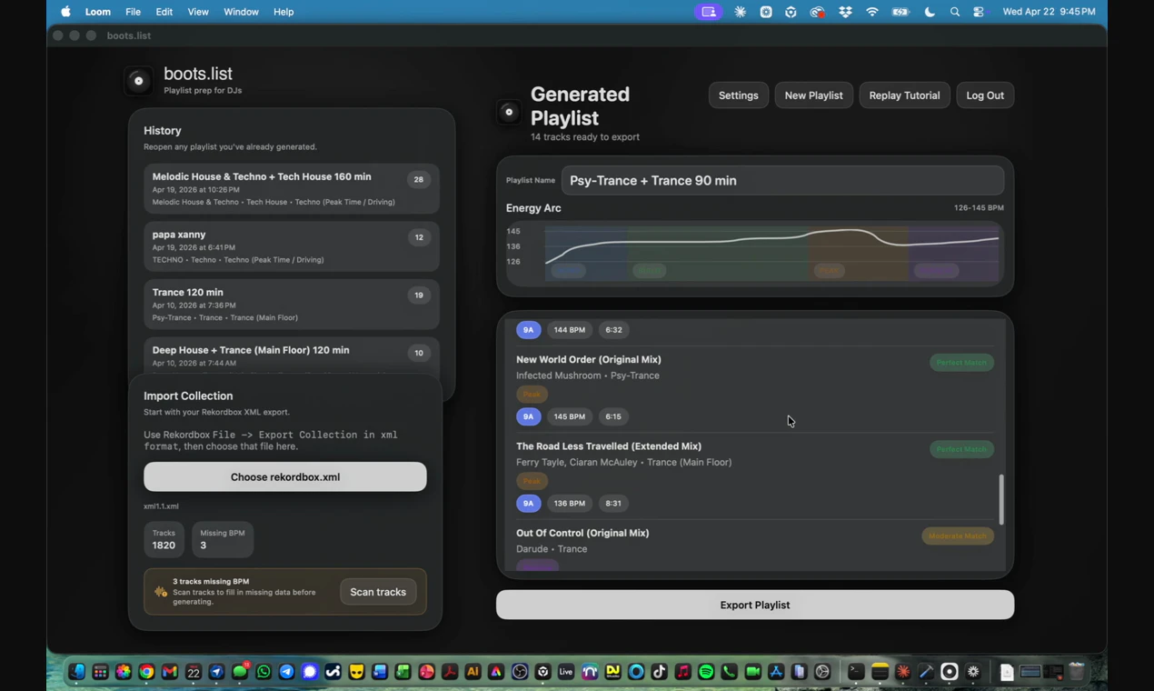 boots.list screenshot 1