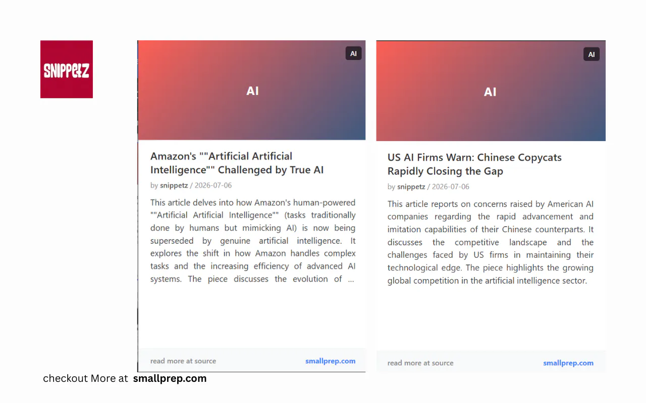 Snippetz - AI News Shorts & Summaries gallery image