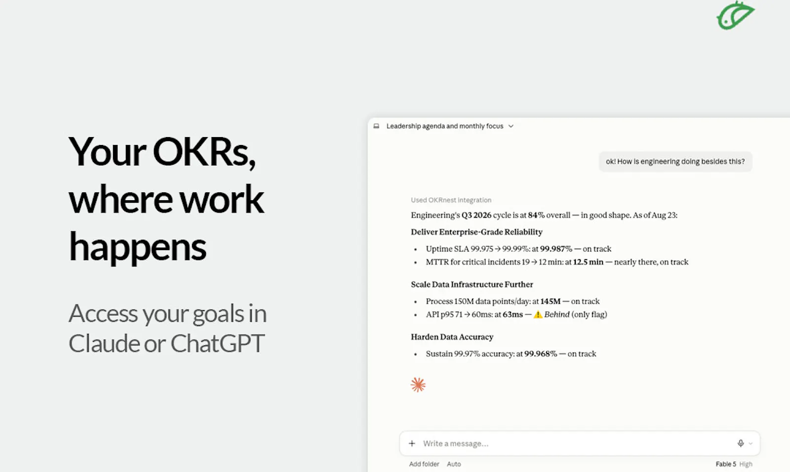 OKRnest screenshot 2