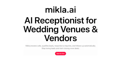 Mikla.ai - AI Sales Assistant for Venues gallery image