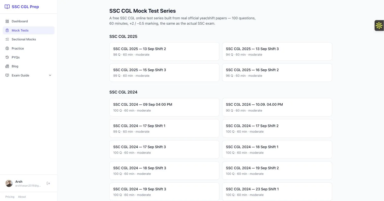 SSC CGL Prep gallery image