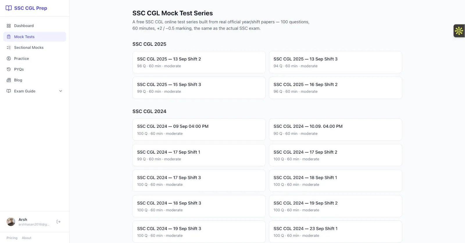 SSC CGL Prep screenshot 2