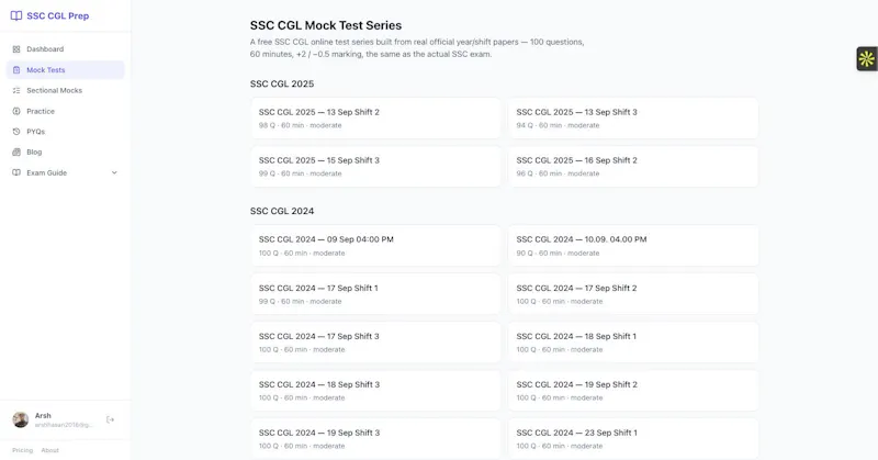 SSC CGL Prep screenshot 2