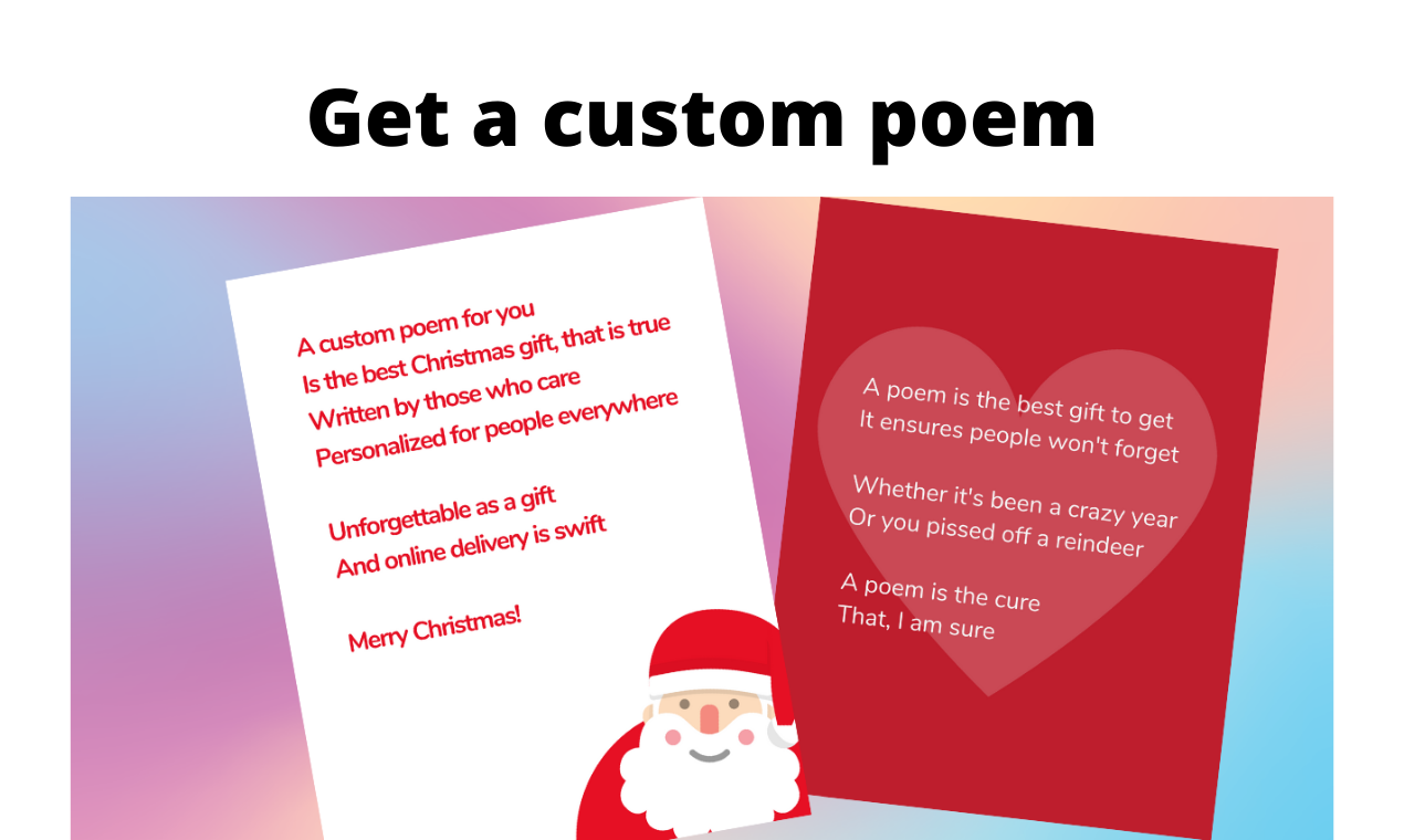 Custom Poetry The Perfect Personalized Gift For This Holiday Season Product Hunt Custom Poetry The Perfect Personalized Gift For This Holiday Season Product Hunt