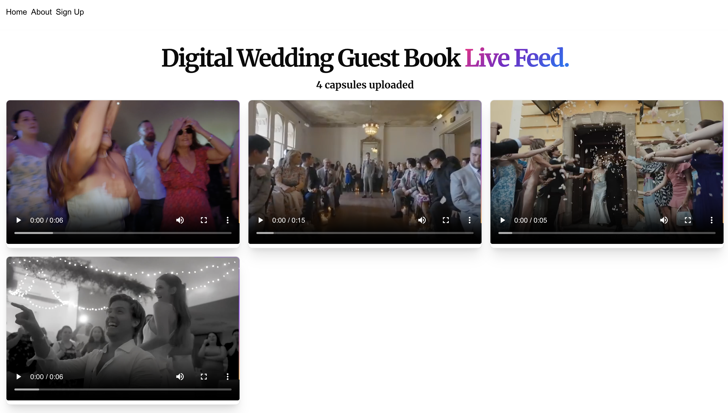 Média Livres d'invités de mariage modernisés - Votre petit cadeau à eux, numérisé pour toujours 4