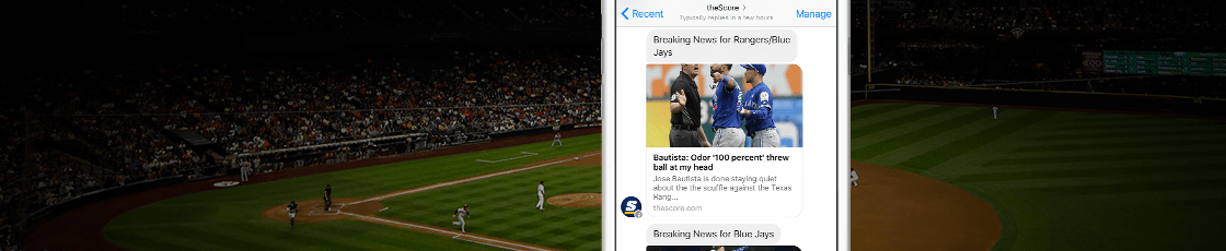theScore for Facebook Messenger gallery image