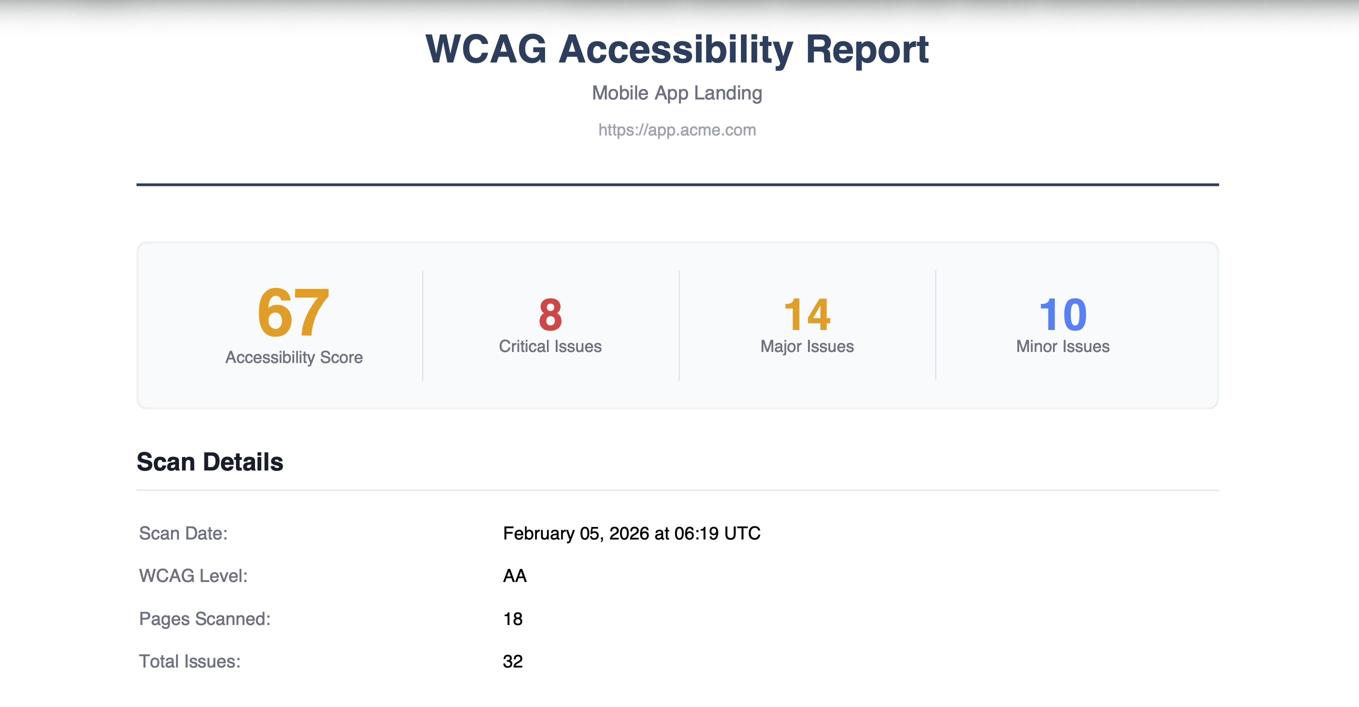 WCAG Pulse gallery image