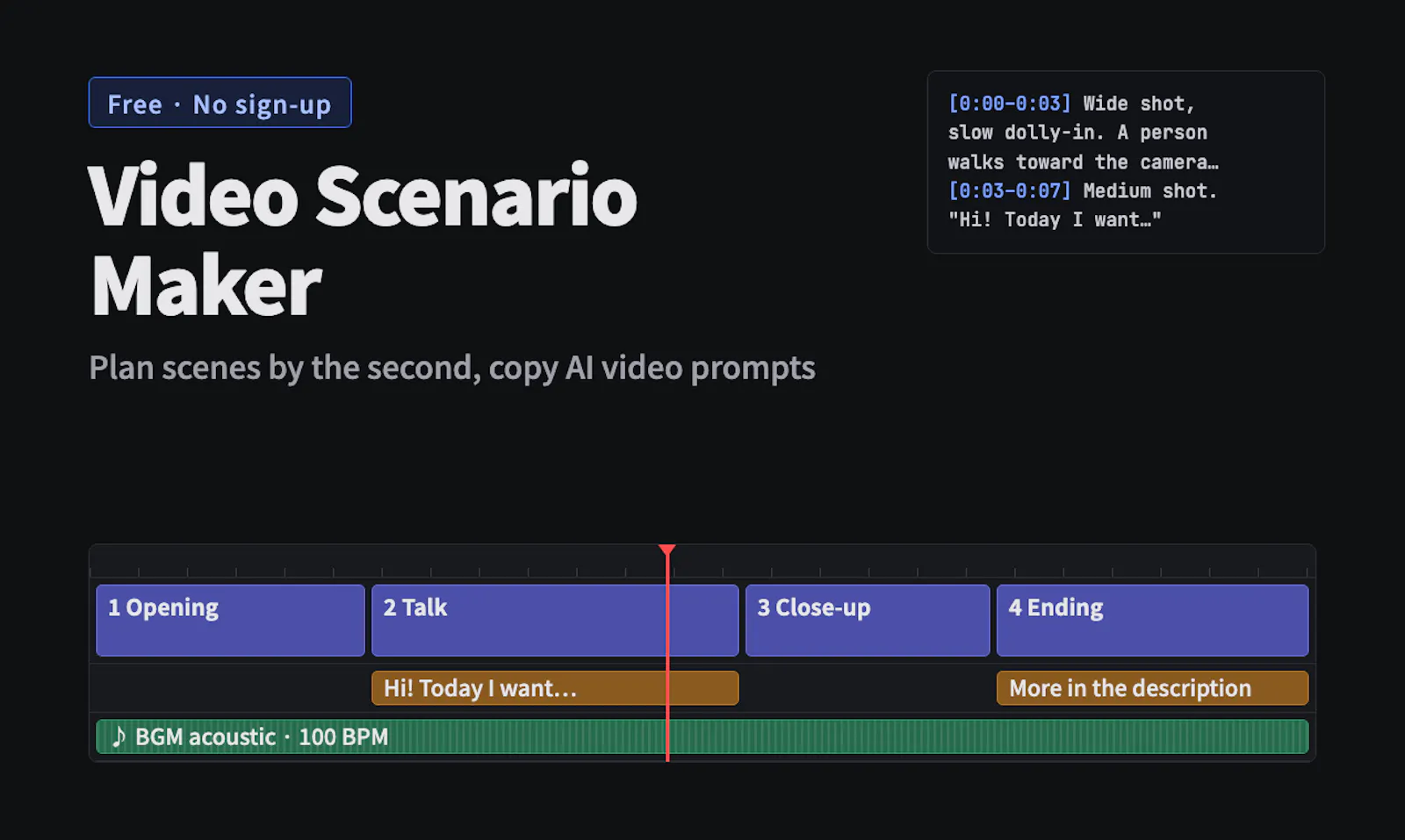Video Scenario Maker screenshot 1