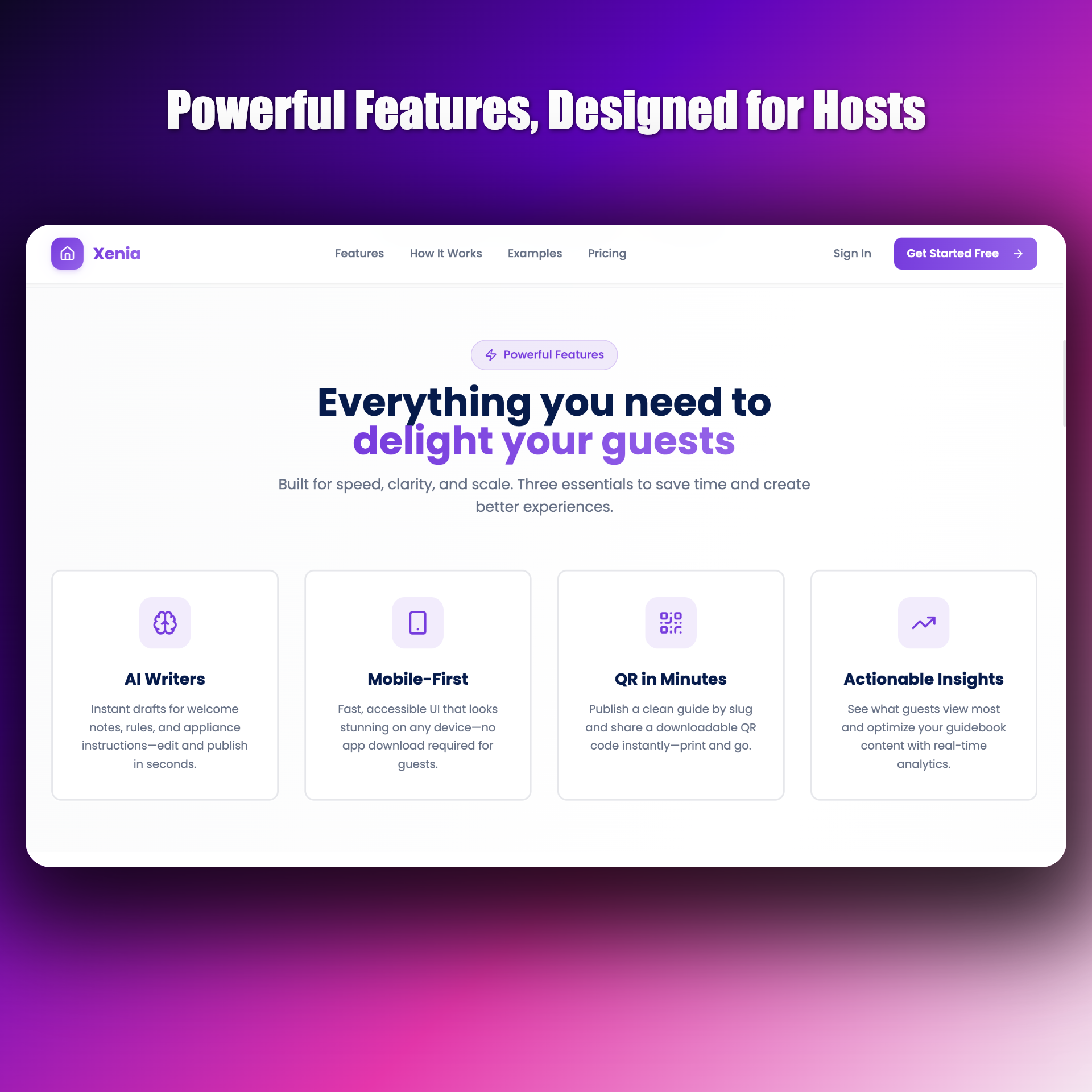 Xenia - Simple Digital Guidebook Creator - Screenshot 2 showing product features and functionality