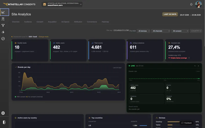 Intastellar Analytics screenshot 1
