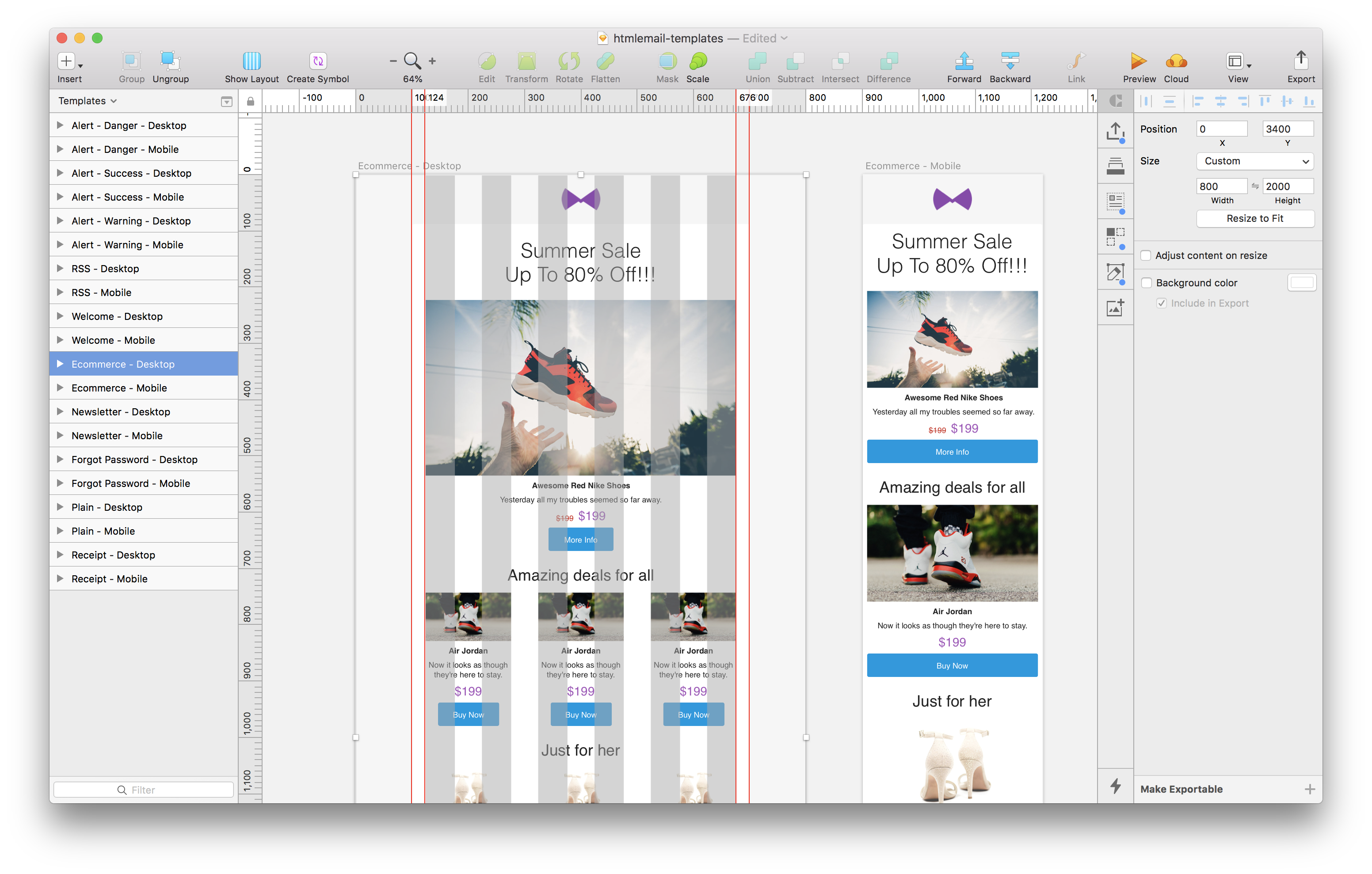 Convert psd xd image pdf sketch to responsive html email template by  Talhajamil  Fiverr