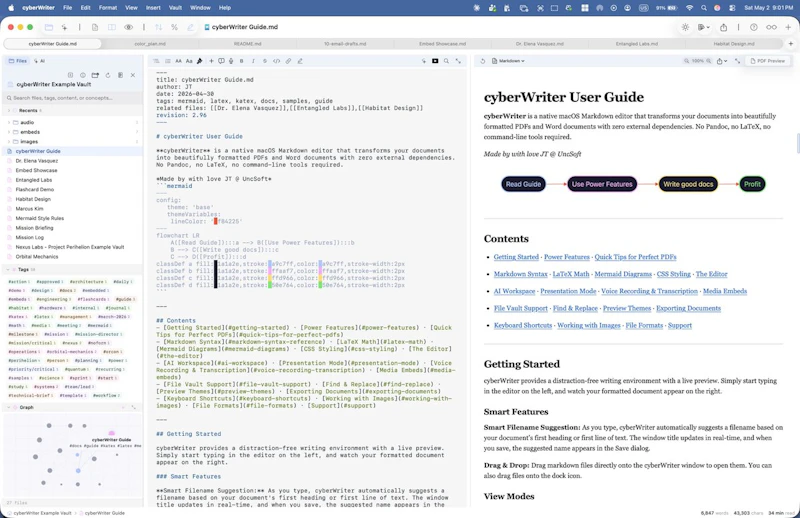 cyberWriter screenshot 3